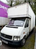 VW LT35 158 TDi LWB Luton Van, with Slim Jim tailift and tow ball; Registration: BG54 EPN; Date of