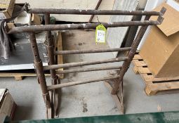 Pair steel adjustable Trestles, 970mm x 1040mm min height
