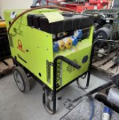 Pramac P12000 SHEPI portable Generator Set, 2 110volt and 3 240volt outlets, 9.1kw, year 2007