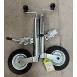 2 adjustable Trailer Dolly Wheels, unused