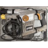 Titan TTA572 SDS Rotary Hammer Drill, 110volts, with case