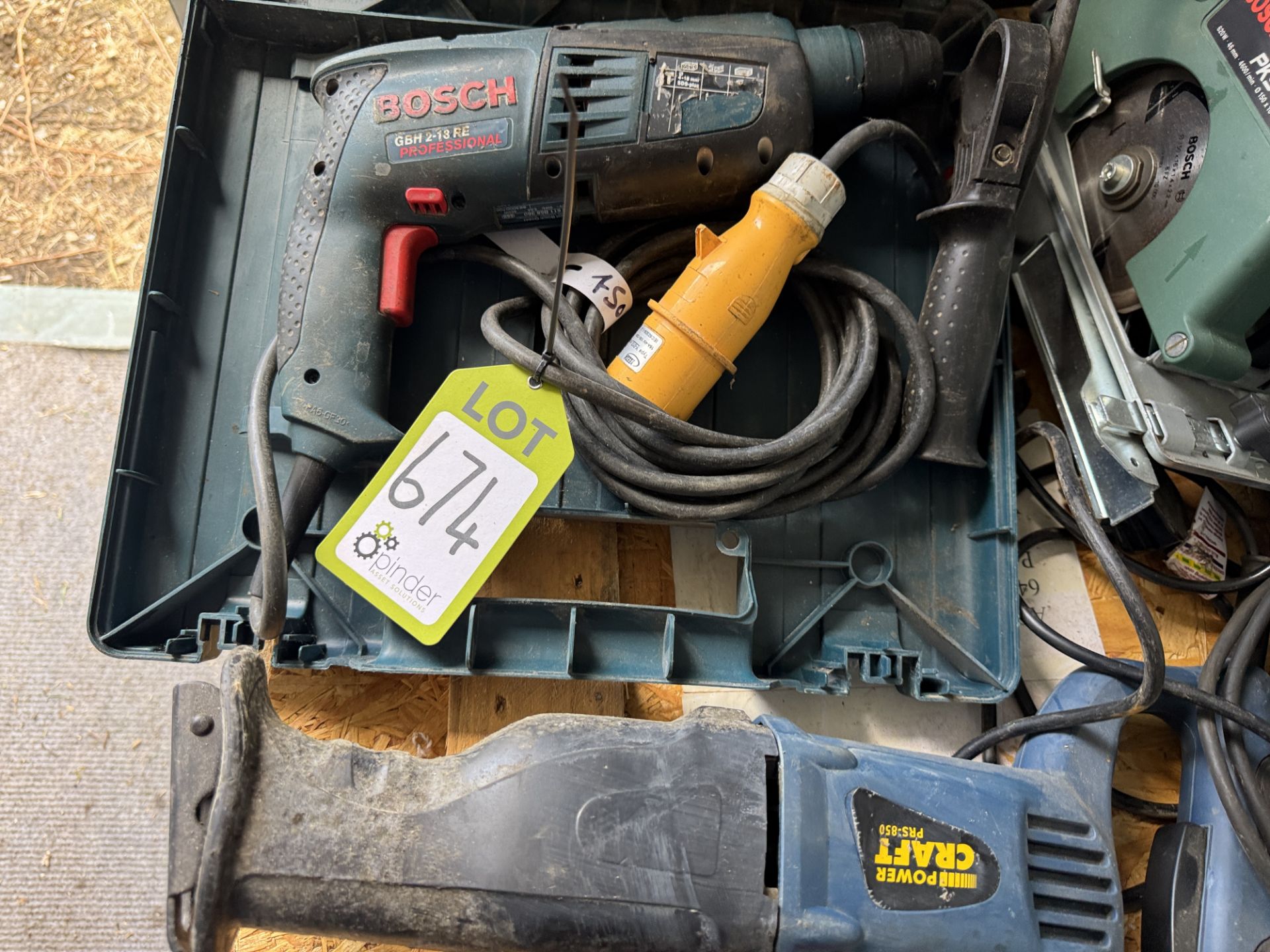 Orbital Sander, SDS Drill, 3 Heat Guns, 2 Angle Grinders and Circular Saw - Image 4 of 6