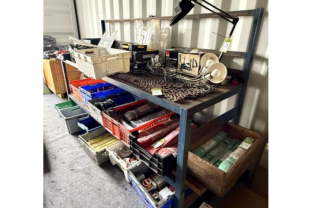 Steel Workbench, approx. 36in x 302in x 8ft - Image 1 of 6