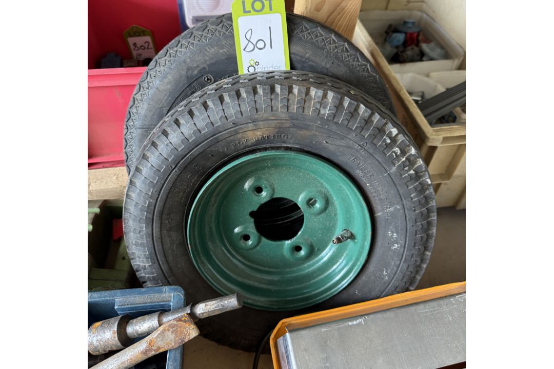 2 Gang Mower Wheels - Image 1 of 4