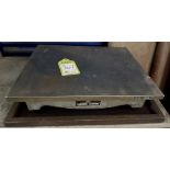 Surface Plate, 18in x 15in, with original wooden cover
