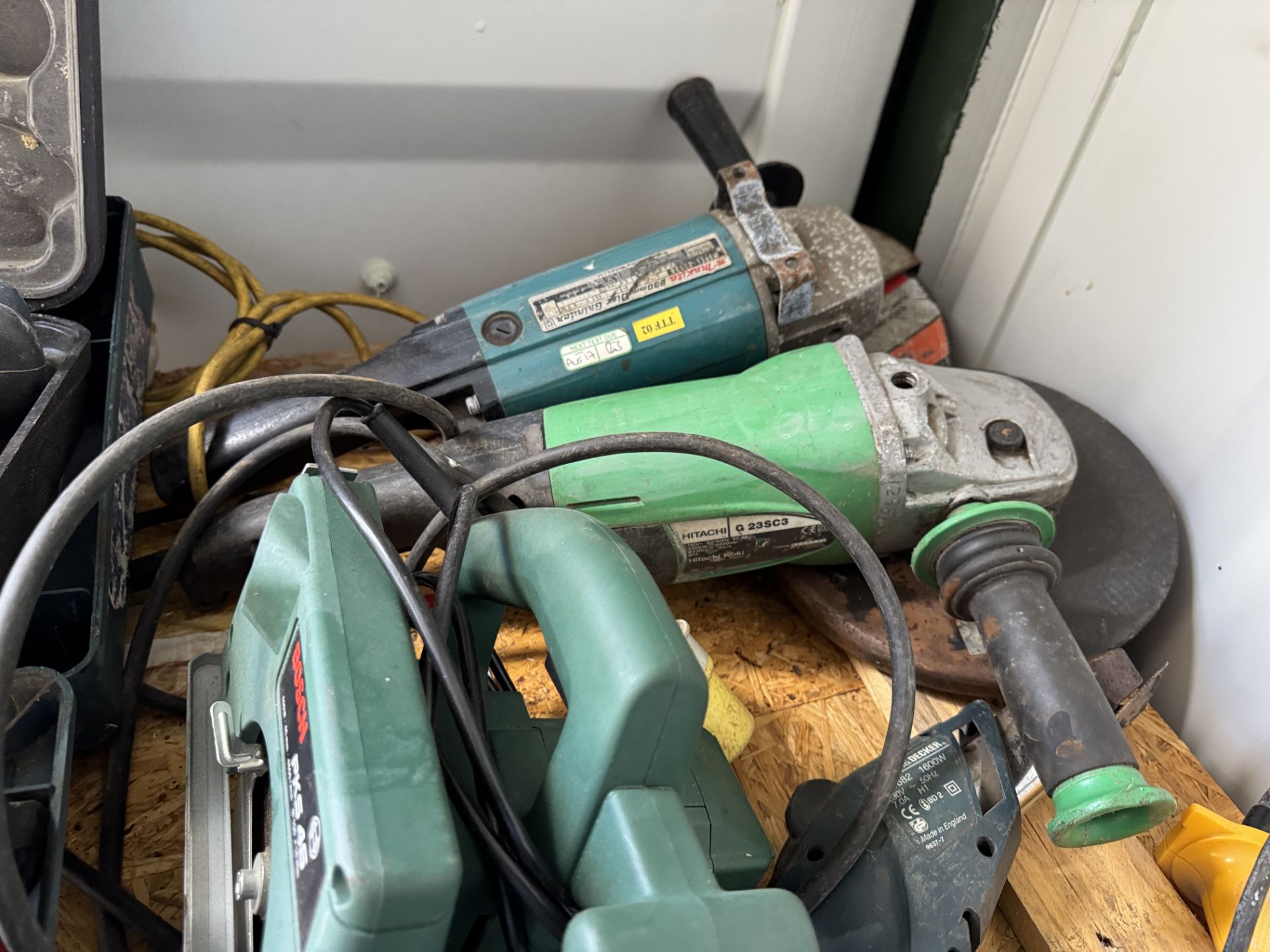 Orbital Sander, SDS Drill, 3 Heat Guns, 2 Angle Grinders and Circular Saw - Image 3 of 6