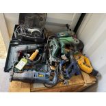 Orbital Sander, SDS Drill, 3 Heat Guns, 2 Angle Grinders and Circular Saw