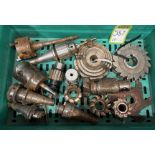 Quantity Tungsten Tipped Lathe Tools, Milling Machine Tools and Centre Chucks, to tray