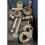 Milling Machine, Collets, and Cutting Lathe Tools, to tray