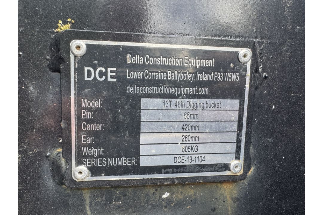 Ex-display Rock Bucket/Digging Bucket, 4ft, to fit 13/15tonne excavator, 65mm pin size, 260mm width, - Image 4 of 7