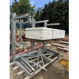 3-section bay heavy duty galvanised Pallet Racking, approx. 2500mm x 1200mm (Location: Nr