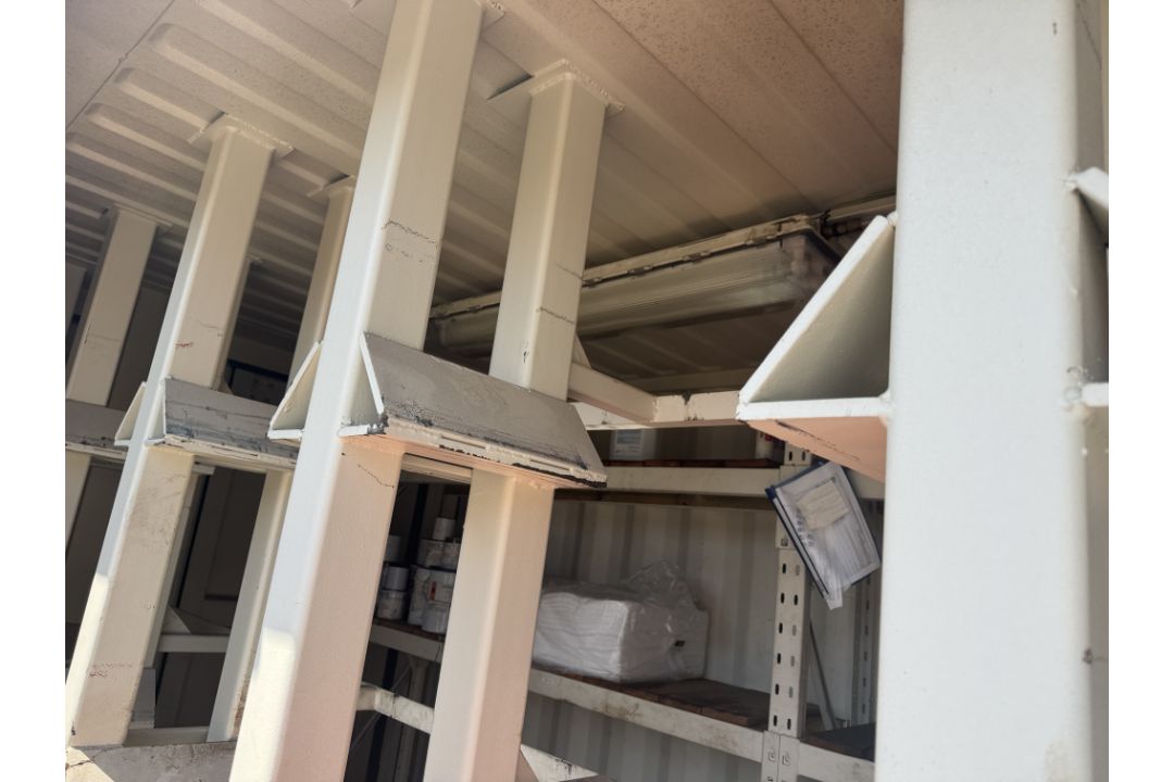 Container Drum Store converted 20ft shipping container, with double folding side doors, personnel - Image 16 of 18
