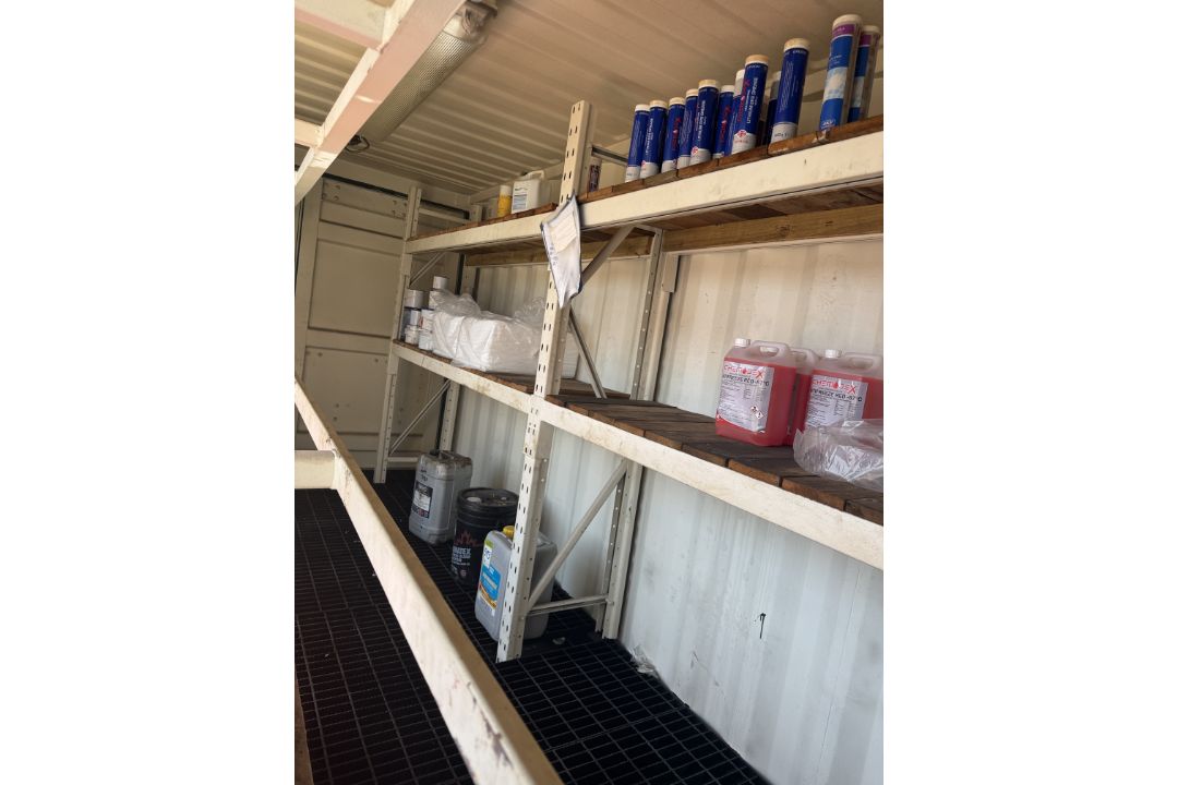 Container Drum Store converted 20ft shipping container, with double folding side doors, personnel - Image 14 of 18