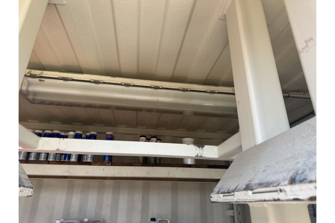 Container Drum Store converted 20ft shipping container, with double folding side doors, personnel - Image 15 of 18
