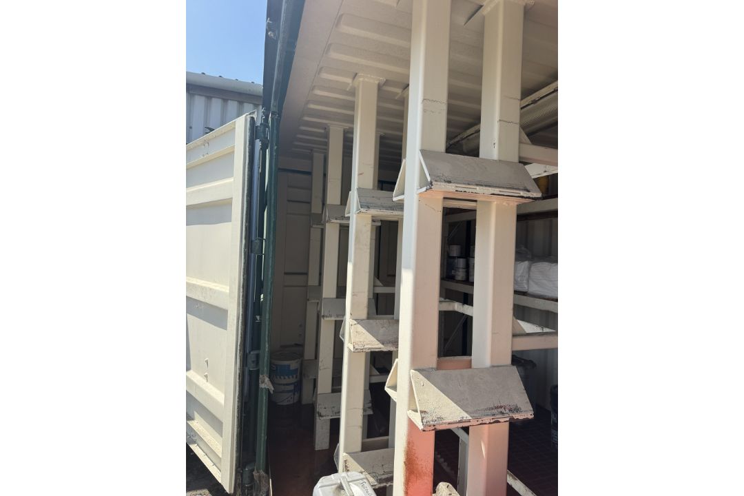 Container Drum Store converted 20ft shipping container, with double folding side doors, personnel - Image 17 of 18