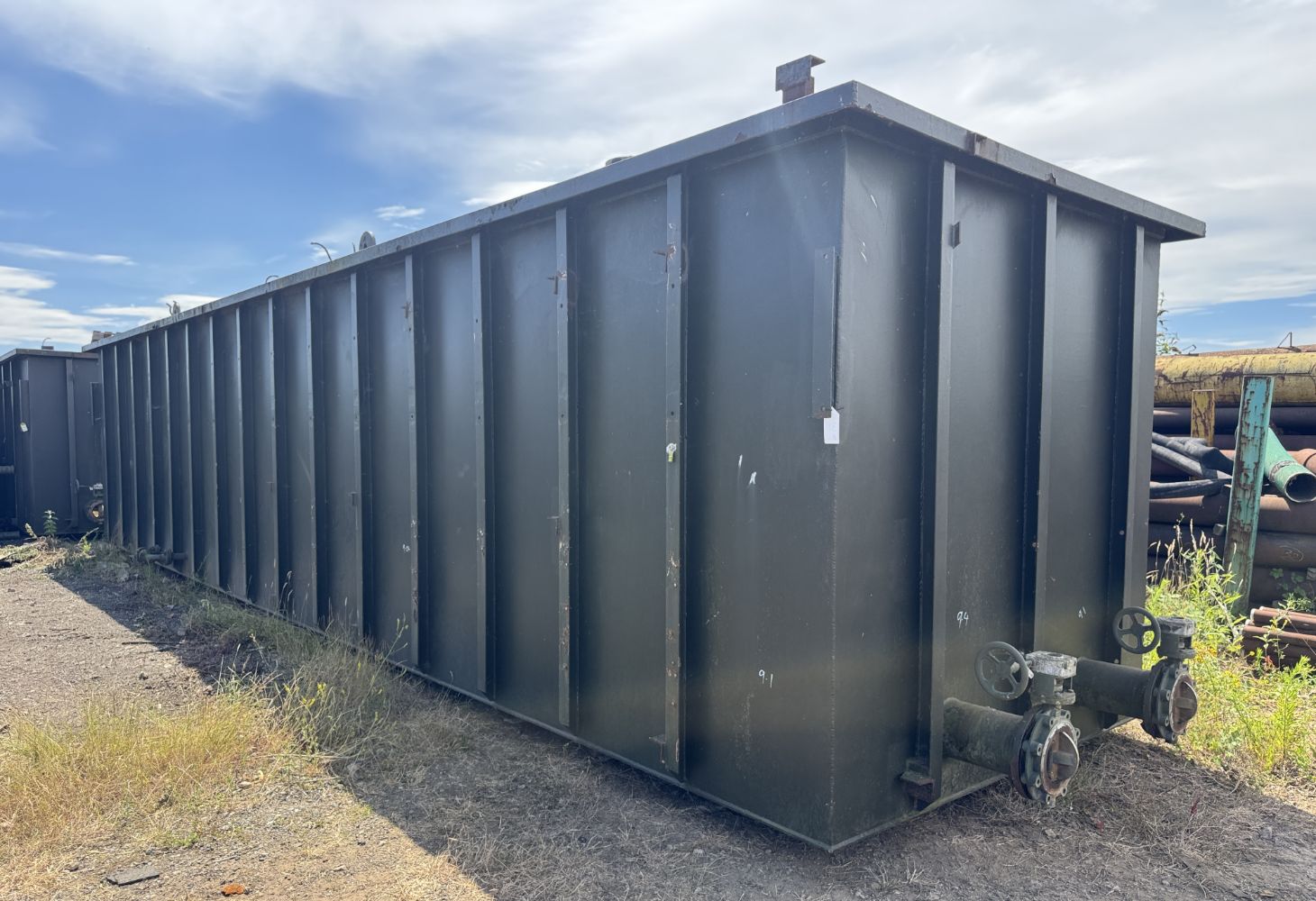 Containers, Containerised Workshops, Compressor House, Range of Liquid, Mixing & Fuel Tanks 75m³, Drillpipe, Stands, Bins, Hoses, Valves, etc