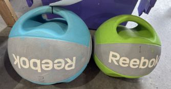 2 Reebok Medicine Balls, 7kg and 5kg