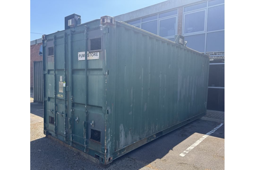 Containerised Site Compressor comprising Atlas Copco GA30+ packaged air compressor, 10.8bar, - Image 1 of 32