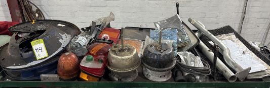 Quantity various Commercial Vehicle Spares, including indicator lenses, mirrors, springs, etc
