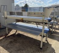 2-tier belt Picking Conveyor, 600mm width, 2450mm length, 400volts (please note this lot is
