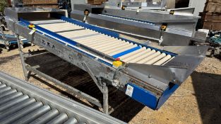 Idea TDBRL-0.1L inclined Roller Conveyor, 800mm width, 3000mm length, 1100mm height, 400volts (