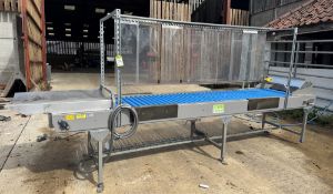 Sorma Banco 750 x 4000 Roller Conveyor, 750mm width, 4000mm length, 870mm height, 400volts (please