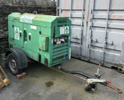 Yanmar single axle diesel driven Generator, 20kva, 110volt/240volt/415volt outlets