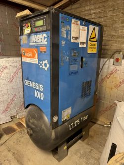 Abac Genesis GE10 (1010) receiver mounted Packaged Air Compressor, 10bar (Lot Location: Halifax,