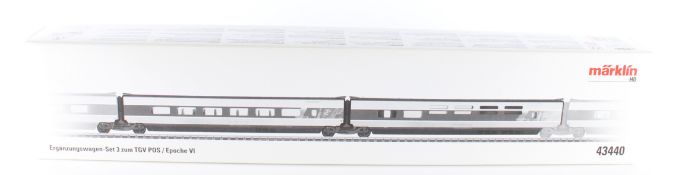 Märklin Ergänzungswagen-Set TGV POS -  43440 -  Spur H0