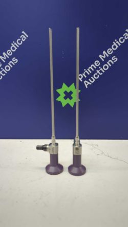 2 x Stryker REF 0502-445-030 4mm 30 Degree Arthroscopes (Both with Cloudy Views