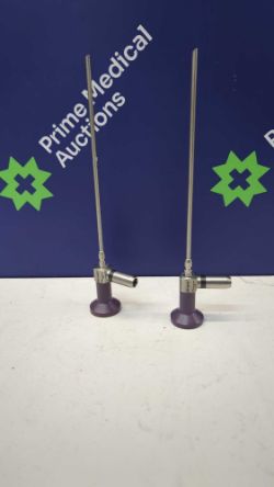 2 x Stryker REF 0502-445-030 4mm 30 Degree Laparoscopes (Both with Cloudy Views)