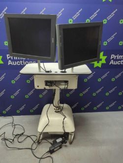 RDP Mobile Cart with 2 x Barco Monitors (Power Up)
