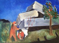 Köhler-Kliefert, Brigitte (1924 Stralsund - 2001 Berlin) „Berlin - Spielende Kinder vor Ruine“