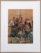 Kuhfuss, Paul (1883 Berlin - 1960 Berlin) "Dorfansicht mit Kirche"