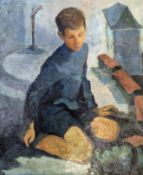 Kandt, Manfred (1922 Danzig – 1992 Rostock) „Junge mit Eisenbahn“