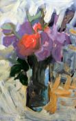 Leifer, Sybille (1943 Krakow, lebt in Sanz bei Greifswald) „Stilleben mit Blumen in Vase“