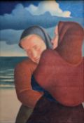 Lattner, Konrad Adolf (1896 Anklam - 1979 Göttingen) "Zwei Frauen am Meer"