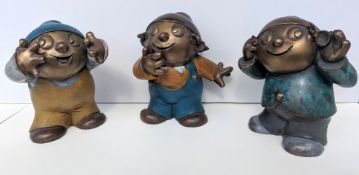 Gerlach, Wolf Heribert (1928 Stolp – 2012 Bad Zwischenahn) "Mainzelmännchen – Skulpturenset, bestehe