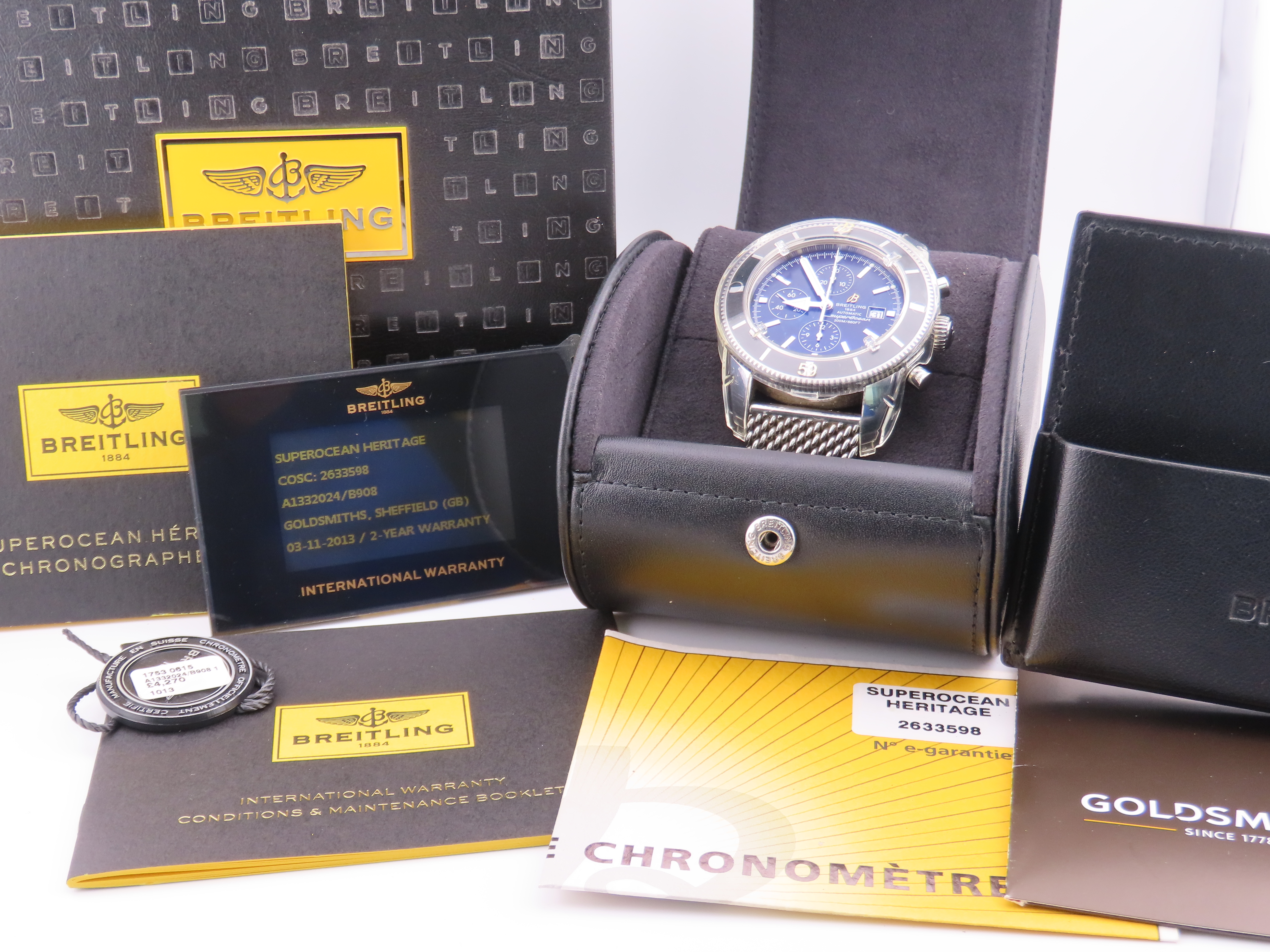 A Breitling Superocean Heritage Chronograph stainless steel automatic gentleman's wristwatch with - Image 2 of 7