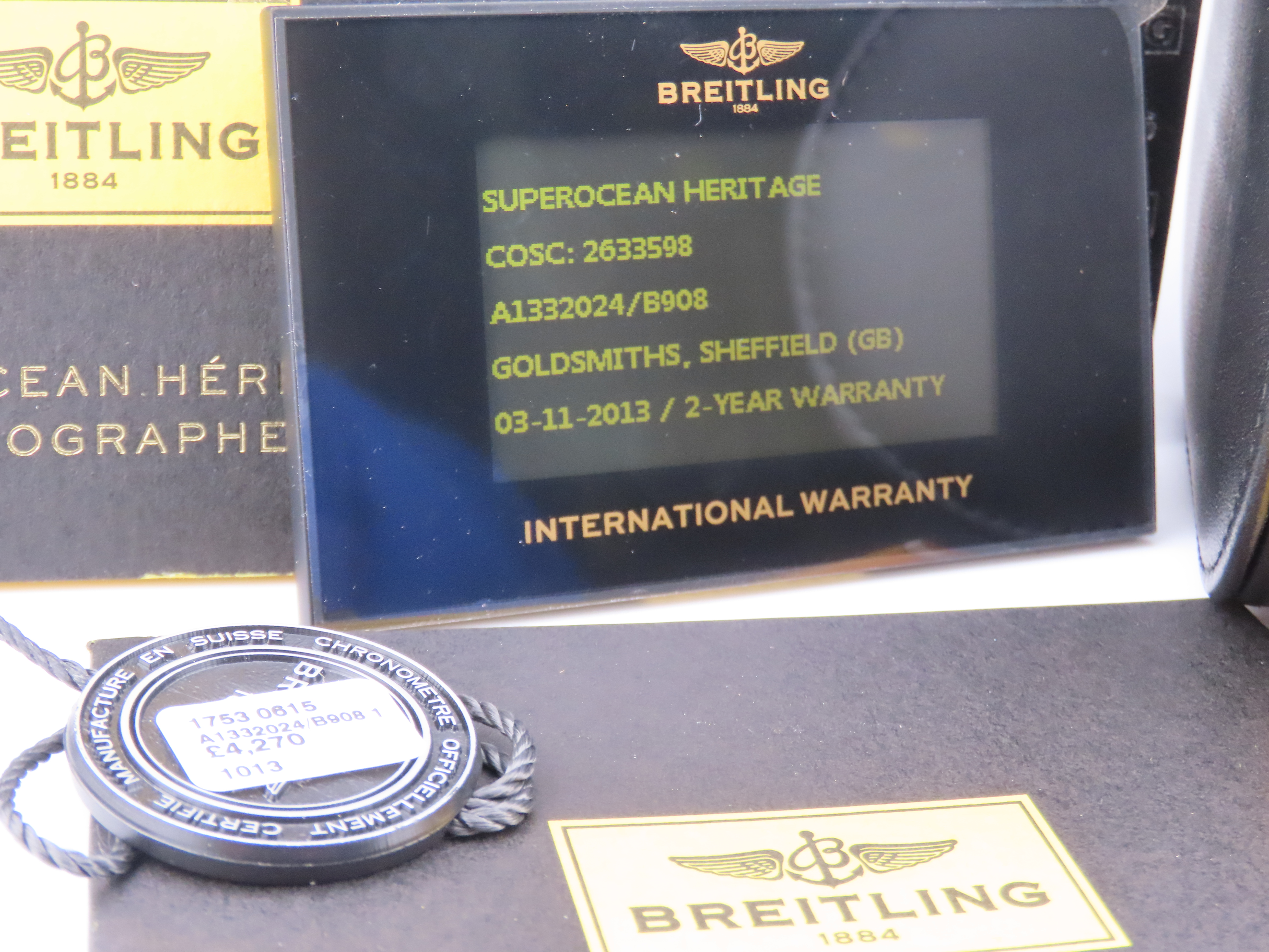 A Breitling Superocean Heritage Chronograph stainless steel automatic gentleman's wristwatch with - Image 7 of 7