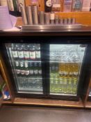 Interlevin 2 door hinged back bar chiller model PD20H Note this lot has a lift out charge see