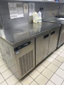 Foster model XR2H2 door bench chiller Note this lot has a lift out charge see charges in Important