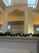 Modena art deco bevelled wall mirror 90cm x 150cm Note this lot has a lift out charge see charges in