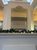 Modena art deco bevelled wall mirror 90cm x 150cm Note this lot has a lift out charge see charges in