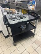 Cambro 3 tier hostess trolly Note this lot has a lift out charge see charges in Important Sale