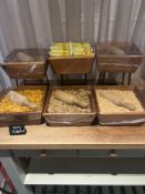 Various breakfast server displays Note this lot has a lift out charge see charges in Important