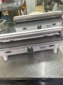 2 x Wrap Master 4500 cling film and foil dispensers Note this lot has a lift out charge see