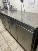 Foster ECO PRO G2 stainless steel under counter bench freezer Note this lot has a lift out charge
