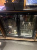 Interlevin 2 door hinged back bar chiller model PD20H Note this lot has a lift out charge see