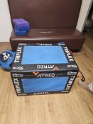 ATREQ Triplex Elite 3-in-1 soft plyometric box with dual-density foam core and non-slip surface.
